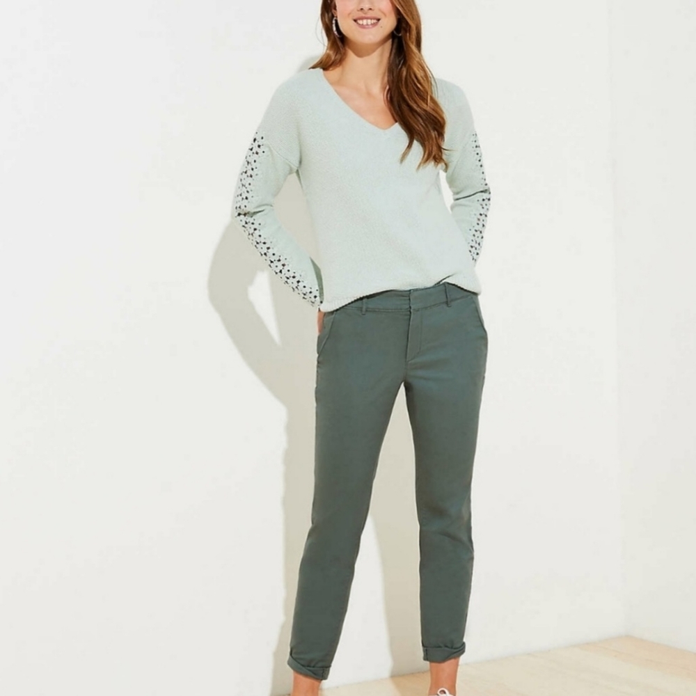 Loft Green Girlfriend Chino Size 4